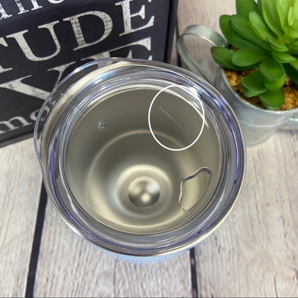 RAE DUNN BPA Free Double Walled SS Wine Glass With Lid-NEW - Picture 4 of 5